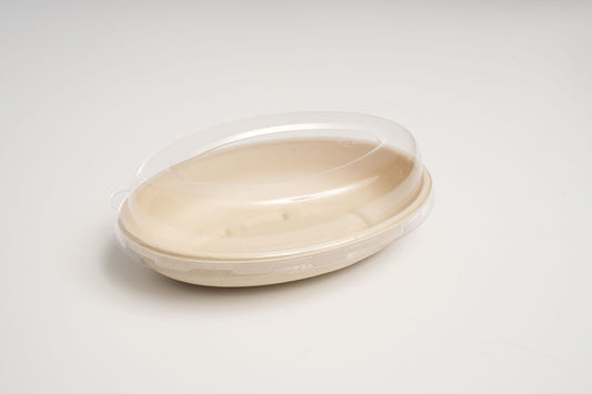 PET Plastic Lid | for 18oz Oval Bowl | 300 count